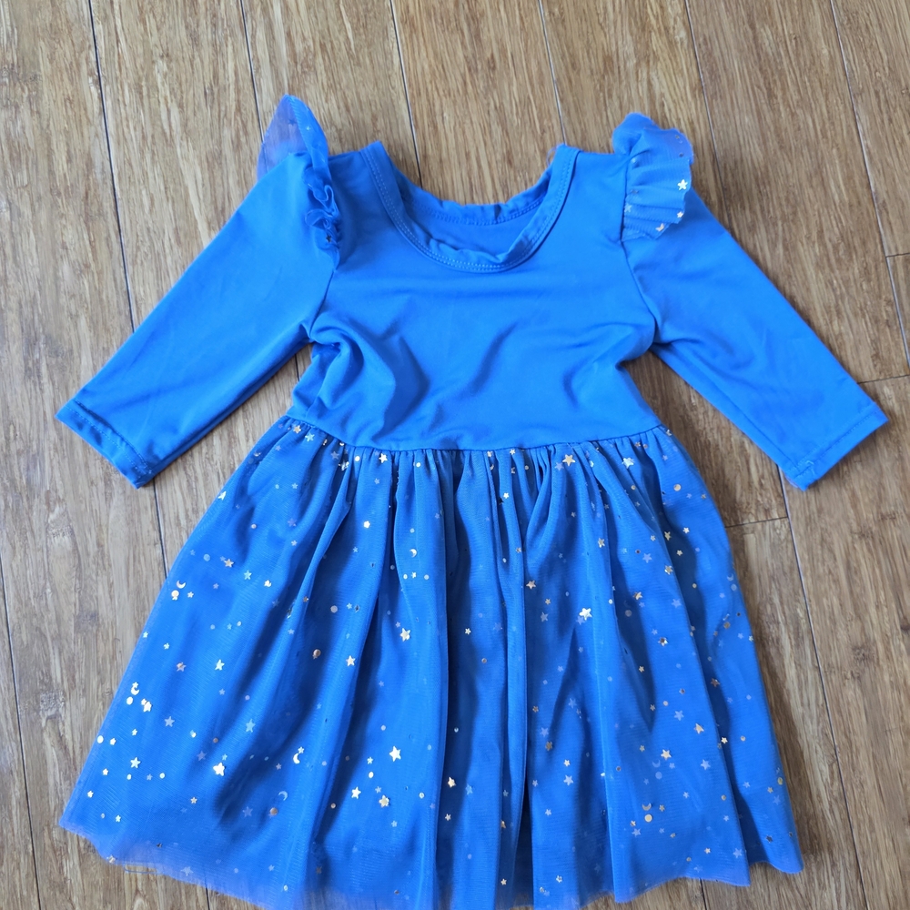Blue Starry Kids Dress